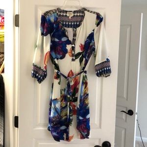 Super cute floral knee length dress